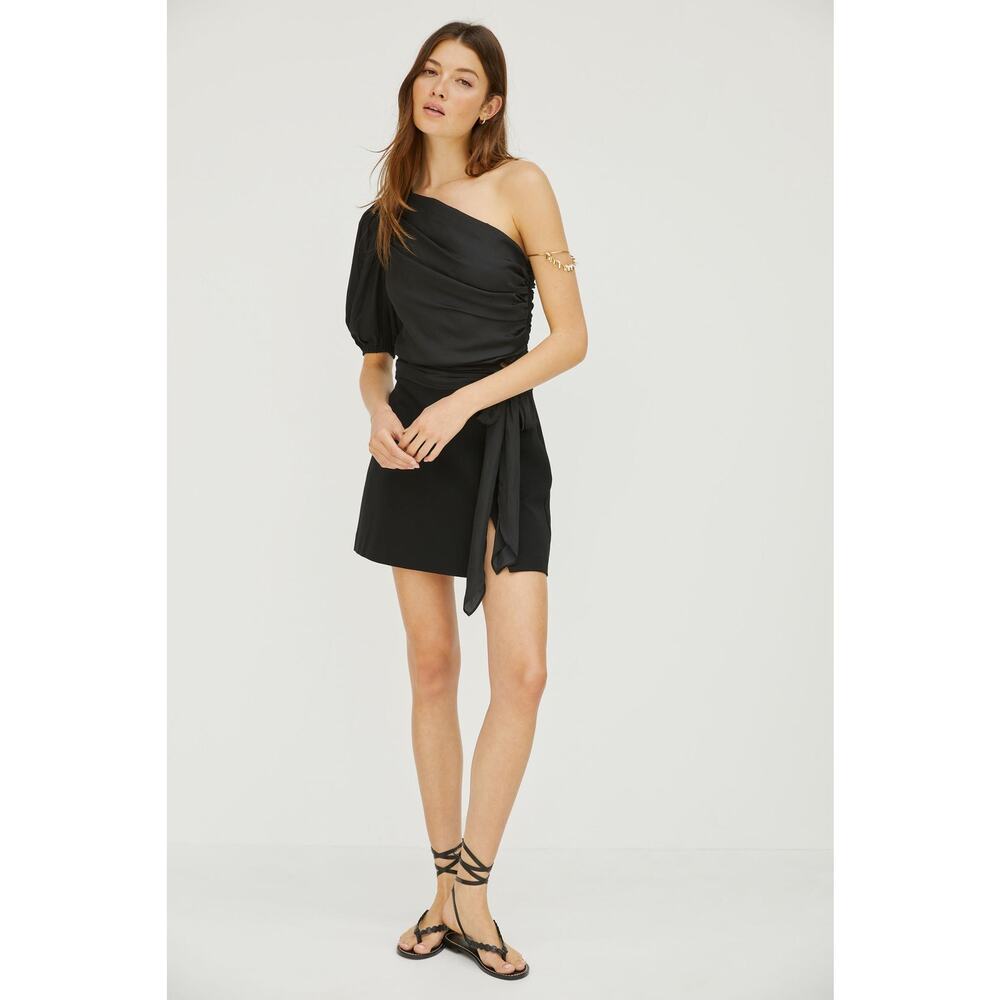 NWT Anthropologie DOLAN Single-Shoulder Black Top - Medium - Picture 4 of 10